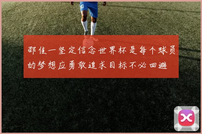 邵佳一坚定信念世界杯是每个球员的梦想应勇敢追求目标不必回避